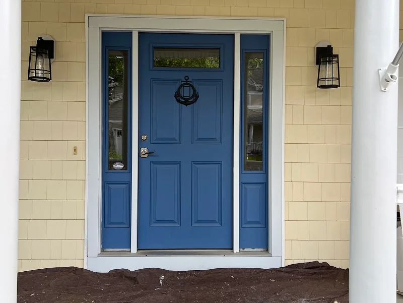 Steel front door needs replacement in Stratford, CT 